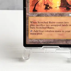 MTG Scorched Ruins Weatherlight Rare Land John Avon 1997 Reserved List - Image 4