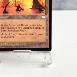 MTG Scorched Ruins Weatherlight Rare Land John Avon 1997 Reserved List - Image 5