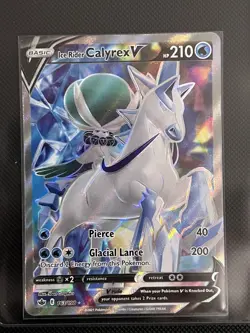 Ice Rider Calyrex V Full Art Ultra Rare - 163/198 - Pokemon Chilling Reign - Image 1