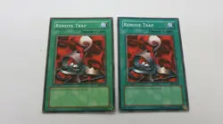 2x REMOVE TRAP MAGIC SPELL CARD 1ST EDITION SDY-048 COMMON YUGIOH NM - Image 1