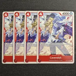 4x Cavendish | OP15-006 | Adventure On Kami’s | One Piece TCG Playset - Image 1