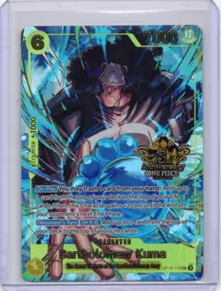 Bartholomew Kuma OP12-119 SEC One Piece 3rd Anniversary Set English - Image 1