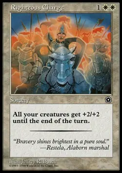 Righteous Charge - Light Play MTG Portal Second Age - Image 1
