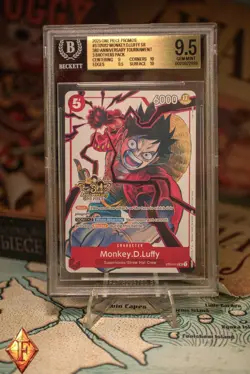 One Piece Monkey D. Luffy ST01-012 3RD ANNIVERSARY EVENT PROMO BGS 9.5 - Image 1