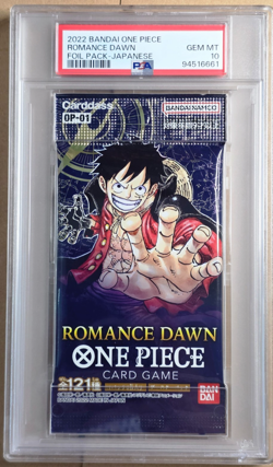 ROMANCE DAWN BOOSTER FOIL PACK PSA 10 - 2022 BANDAI ONE PIECE JAPANESE GEM MINT - Image 1