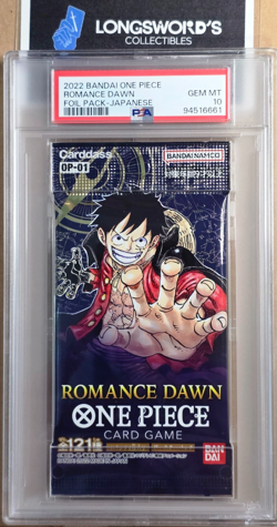 ROMANCE DAWN BOOSTER FOIL PACK PSA 10 - 2022 BANDAI ONE PIECE JAPANESE GEM MINT - Image 2