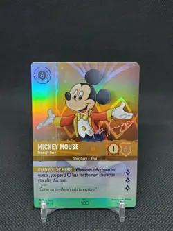 Mickey Mouse Friendly Face 18/P1 Disney 100 Promo Foil NM Lorcana - Image 1