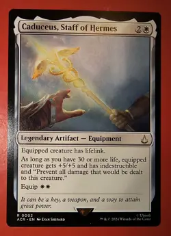 MAGIC, MTG: CADUCEUS, STAFF OF HERMES, ACR 0068 - RARE/REGULAR /NM - Image 1