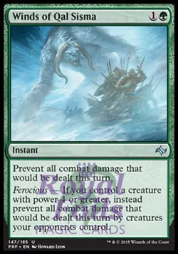 Winds of Qal Sisma 1x FOIL FRF MTG Fate Reforged Uncommon MINT green - Image 1