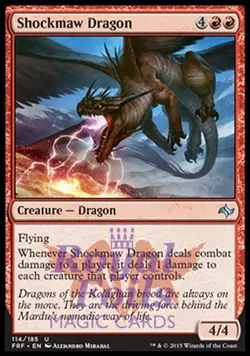Shockmaw Dragon 2x FOIL FRF MTG Fate Reforged Uncommon MINT red - Image 1