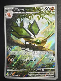 Vibrava ~ 206/191 IR Illustration Rare - Pokemon TCG - Surging Sparks SV8 - NM - Image 1