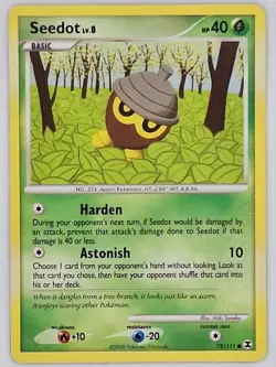 Seedot 78/111 Pokemon - Rising Rivals MP - Image 1
