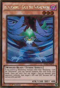 Blackwing - Gale the Whirlwind - PGL2-EN073 - Gold Rare - 1st Edition - Lightly - Image 1