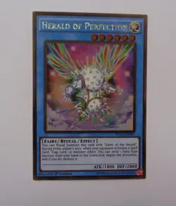 Herald of Perfection PGL2-EN085 (Gold Rare, 1st Edition, Lightly Played / LP) - Image 1