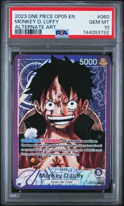 2023 ONE PIECE OP05-AWAKENING OF THE NEW ERA #060 MONKEY D. LUFFY PSA 10 - Image 1