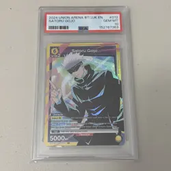 Union Arena Satoru Gojo SR Holo Character Card UE03BT/UJK1-012 PSA 10 - Image 1