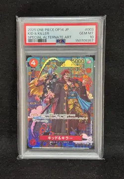 PSA 10 Kid & Killer OP14-003 Special Alt Art One Piece Card 2025 Japanese GEM MT - Image 3