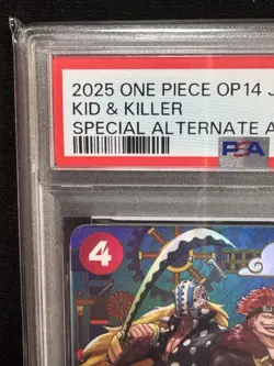 PSA 10 Kid & Killer OP14-003 Special Alt Art One Piece Card 2025 Japanese GEM MT - Image 4