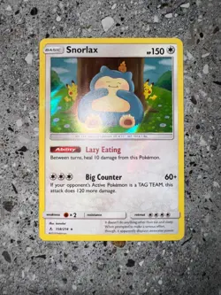 Pokemon TCG Cards Snorlax 158/214 Unbroken Bonds Holo Rare - Image 3