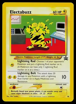 Pokemon Card - Electabuzz Wizards Black Star Promos 46 Promo - Image 1