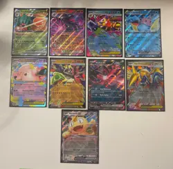 Perfect Order Lot Double Rare Ex Complete Set Pokemon Cards 9 Cards Total - Image 1