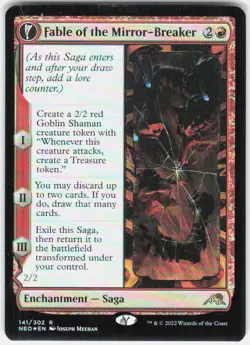 Fable of the Mirror-Breaker Foil R Kamigawa: Neon Dynasty 141 NM - Image 1