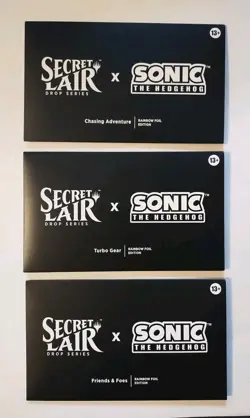 MtG Secret Lair x Super Sonic Hedgehog Complete Set Rainbow FOIL Bundle Sealed - Image 1