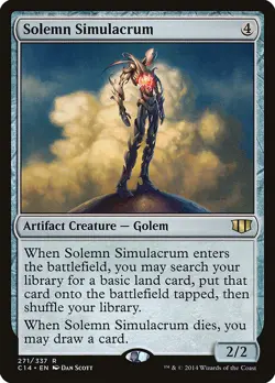 ~1x Solemn Simulacrum x1 ~NM~ C14 Magic the Gathering MtG~ - Image 1
