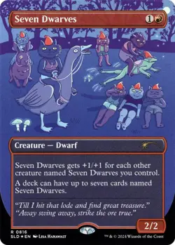 Seven Dwarves () R 816 Foil NM Secret Lair Drop Series MTG M-04 - Image 1