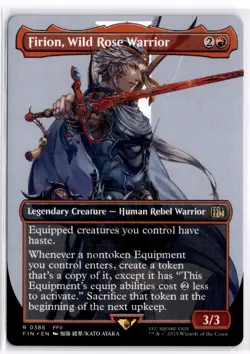 Firion, Wild Rose Warrior (Borderless) 386 FINAL FANTASY Magic: The Gathering NM - Image 1