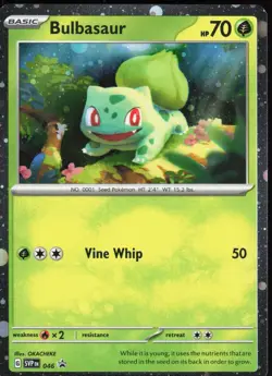 Scarlet & Violet Promo Bulbasaur (Cosmos Holo) 046 Holo Promo Pokemon NM/M - Image 1
