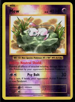 Mew 53/108 Evolutions Reverse Holo Rare Holo Pokemon - Image 1