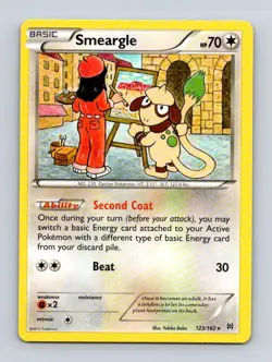 Smeargle 123/162 Rare BREAKthrough Pokemon Near Mint - Image 1