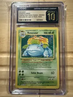 Venusaur 003/034 Holo TCG Classic Lugia ex Deck 2023 Pokemon CGC Pristine 10 ✨ - Image 1