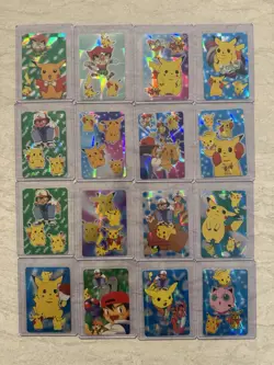 Pocket Monsters Vending Stickers Anime Collection Lot Of 34 Pokemon Bandai 1998 - Image 1