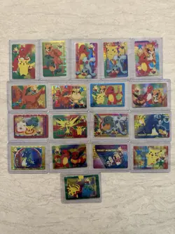 Pocket Monsters Vending Stickers Anime Collection Lot Of 34 Pokemon Bandai 1998 - Image 3