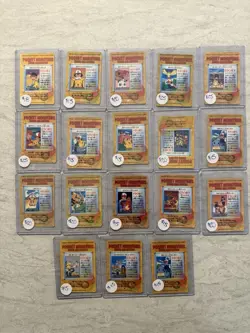 Pocket Monsters Vending Stickers Anime Collection Lot Of 34 Pokemon Bandai 1998 - Image 4