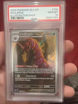 Scolipede 134/086 Pokemon TCG Black Bolt Illustration - Image 1