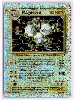 Magneton 28/110 Rare Legendary Collection Pokemon Reverse Holo Lightly Played - Image 1