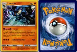Lucario 71/147 Burning Shadows Pokemon TCG Holo R NM - Image 3