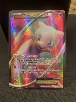 Damaged Pokemon TCG Mew EX Dragons Exalted 120/124 Ultra Rare Full Art Holo 2012 - Image 2