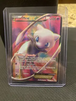 Damaged Pokemon TCG Mew EX Dragons Exalted 120/124 Ultra Rare Full Art Holo 2012 - Image 4