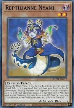Reptilianne Nyami - BODE-EN019 - Common - 1st Edition - Lightly Played - Image 1