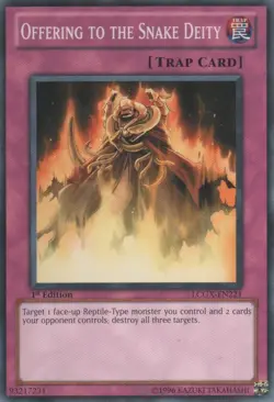 Offering to the Snake Deity - LCGX-EN221 - Common - Unlimited Edition - Lightly - Image 1