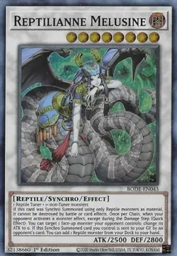 Reptilianne Melusine - BODE-EN043 - Super Rare - 1st Edition - Lightly Played - Image 1