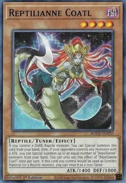 Reptilianne Coatl - BODE-EN020 - Common - 1st Edition - Lightly Played - Image 1