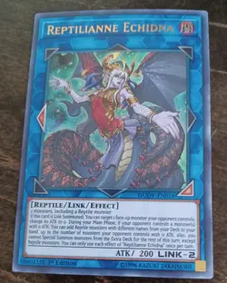 Yugioh Reptilianne Echidna DUOV-EN016 Ultra Rare 1st Ed NM - Image 1