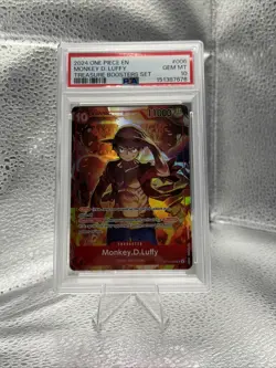 One Piece Monkey D Luffy Treasure Booster Promo St10-006 Psa 10 - Image 1