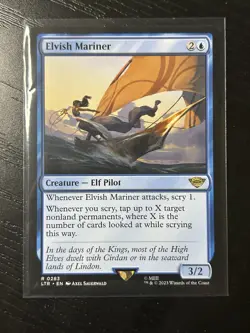 MTG Elvish Mariner Card Universes Beyond: The Lord of the Rings Regular Rare - Image 1