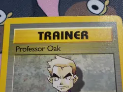 Pokemon Professor Oak Highlighter Error Additional Yellow Ink Error Card - Image 2